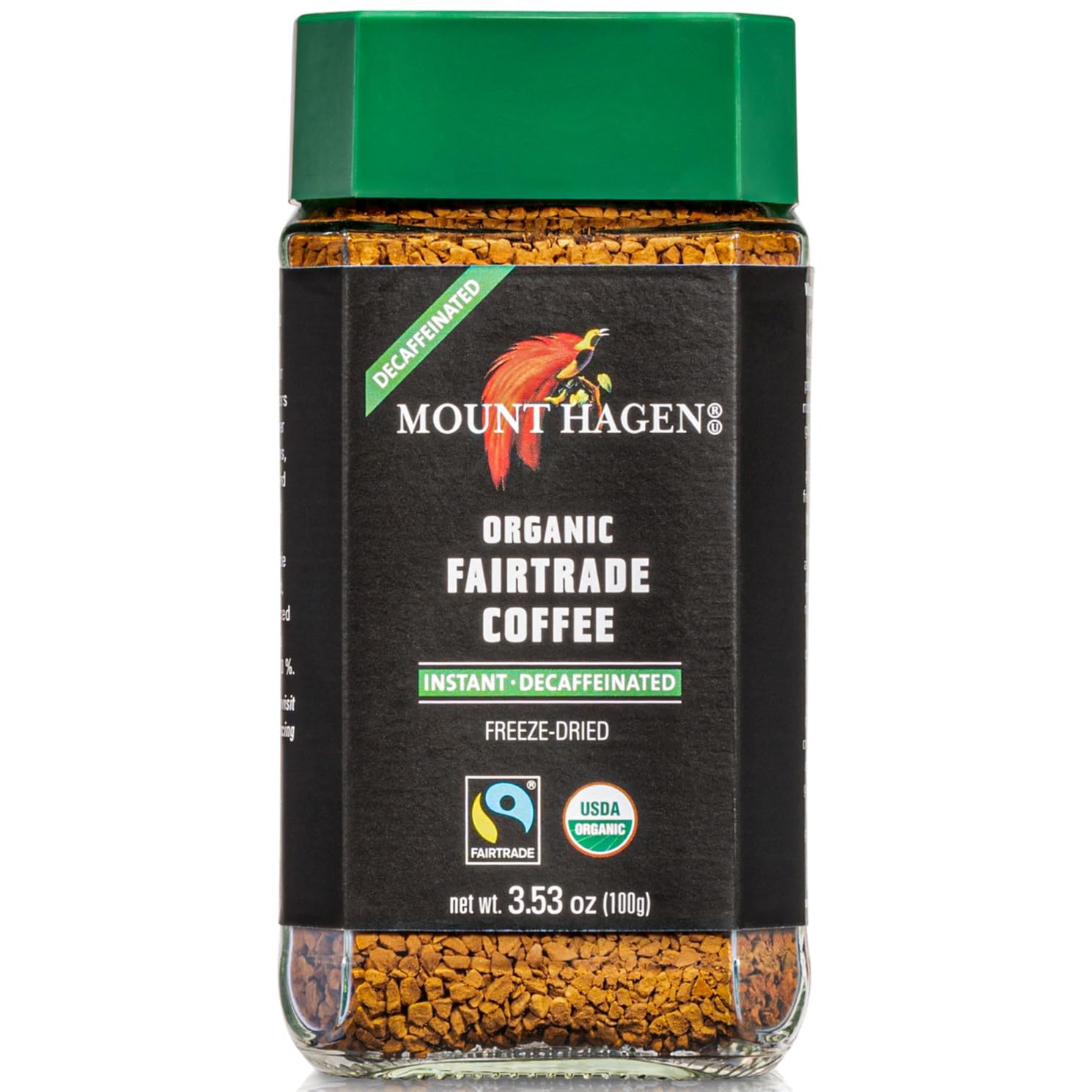 Mount Hagen 3.53oz Organic Freeze Dried Instant Decaf Coffee