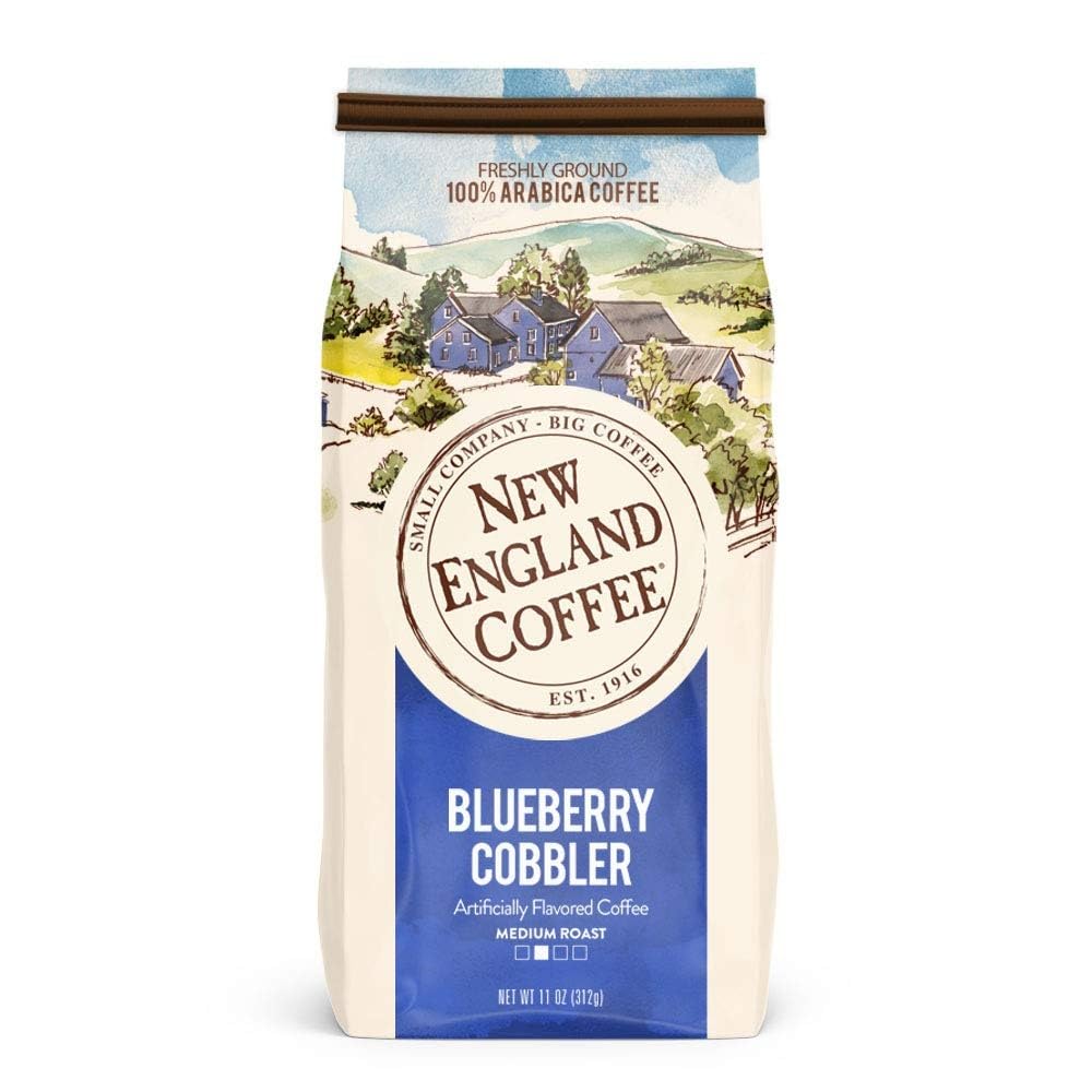New England Coffee Blueberry Cobbler Medium Roast Ground Coffee