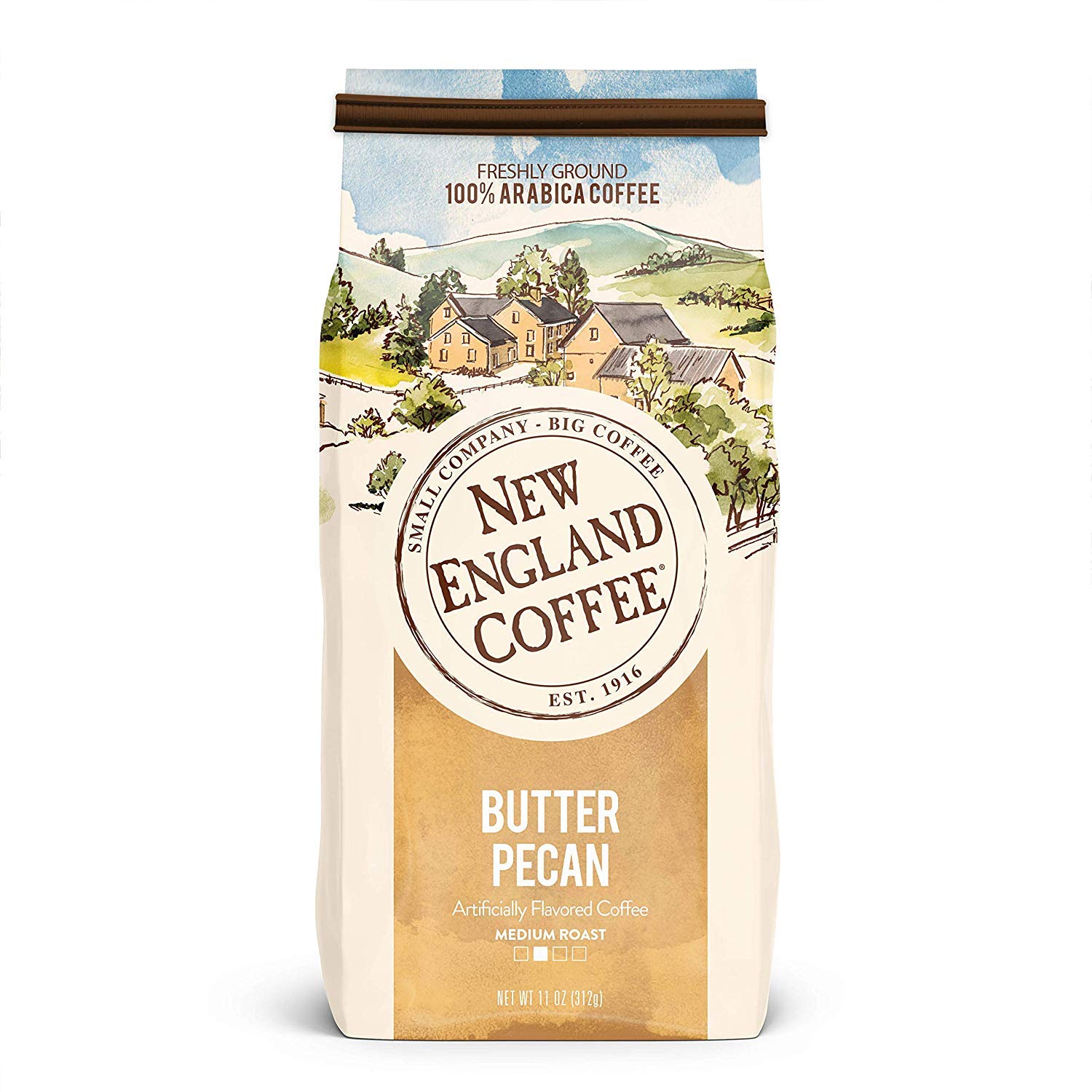 New England Coffee Butter Pecan Medium Roast Ground Coffee