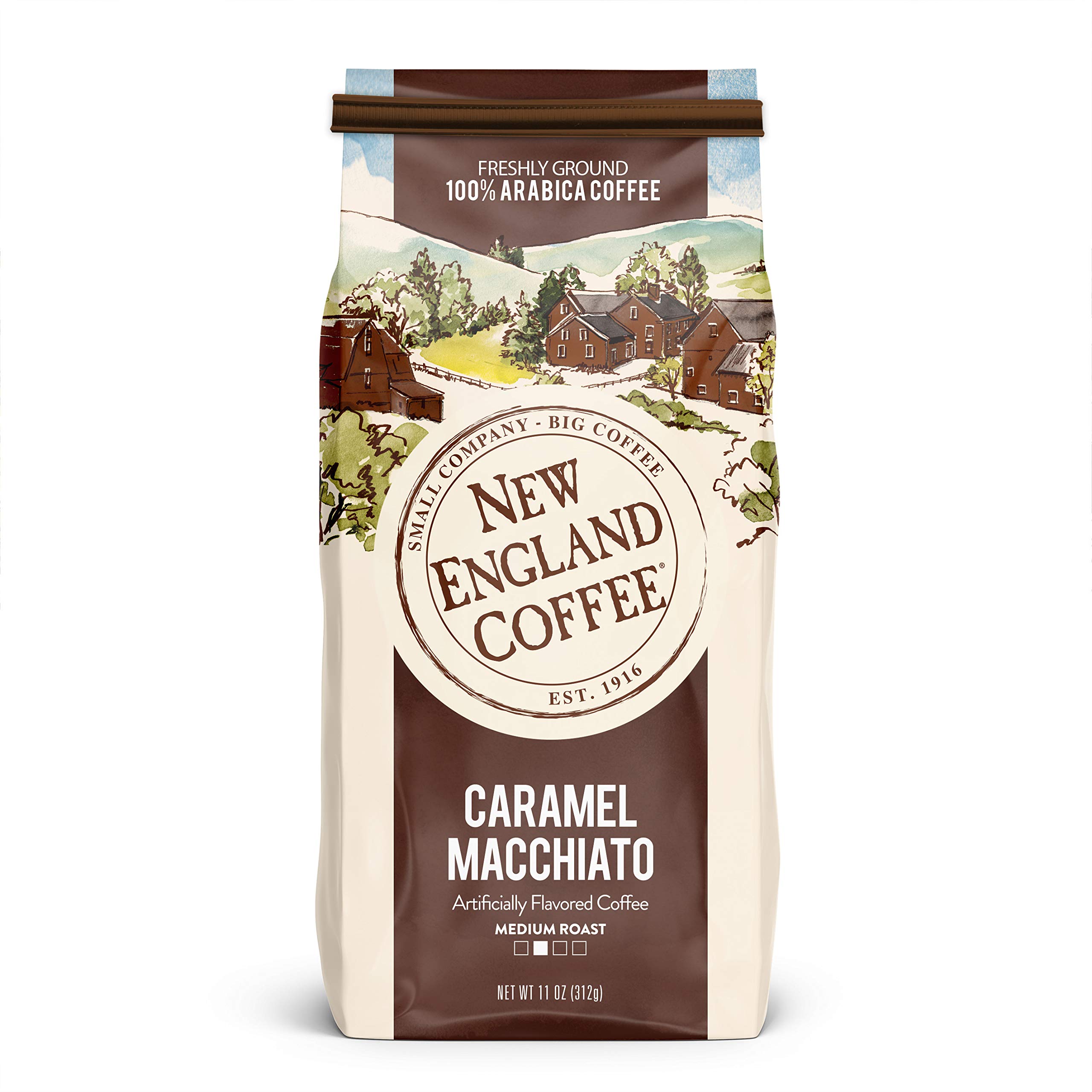 New England Coffee Caramel Macchiato Medium Roast Ground Coffee
