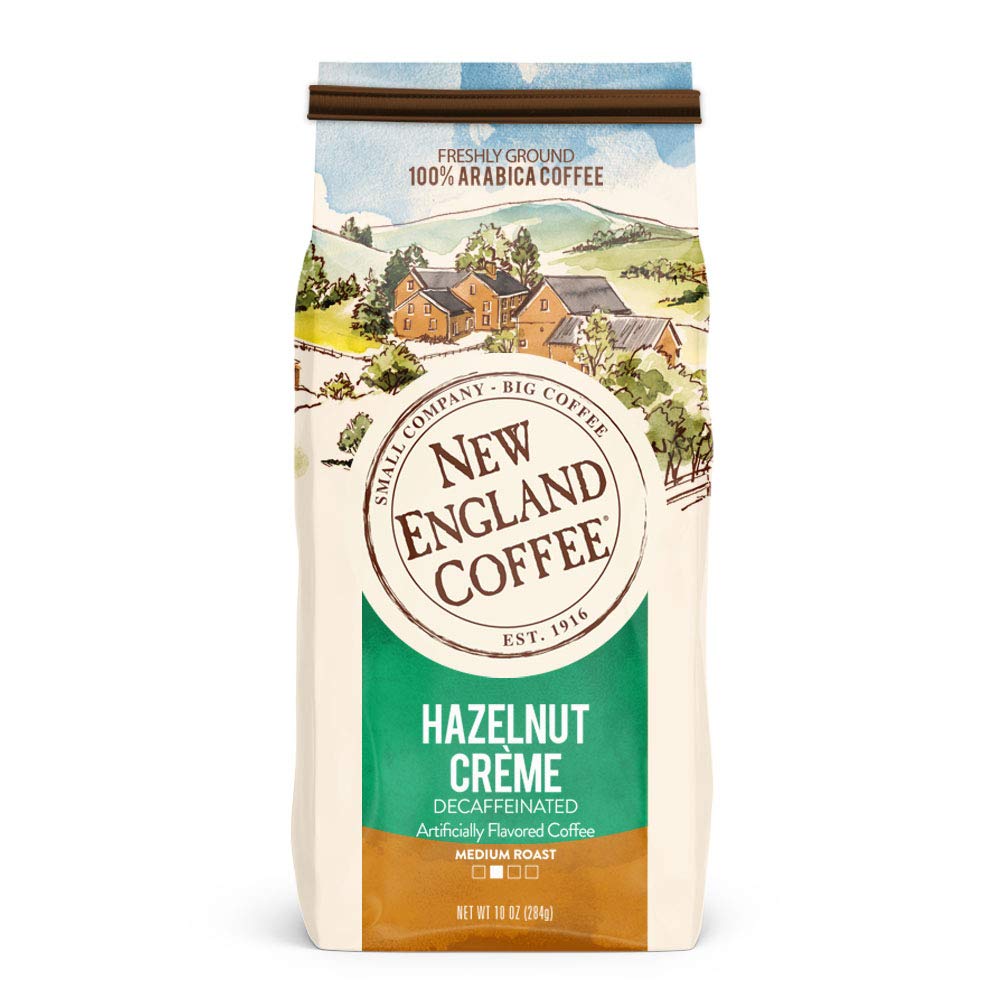 New England Coffee Hazelnut Creme Decaffeinated Medium Roast
